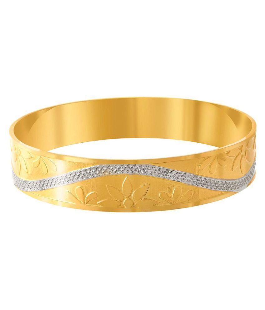     			JFL - Traditional Ethnic One Gram Gold Plated Designer Bangle for Girls & Women