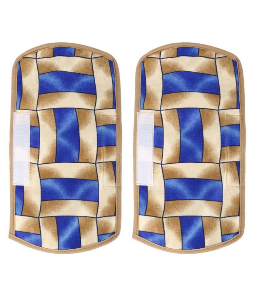     			E-Retailer Set of 2 Polyester Blue Fridge Handle Cover