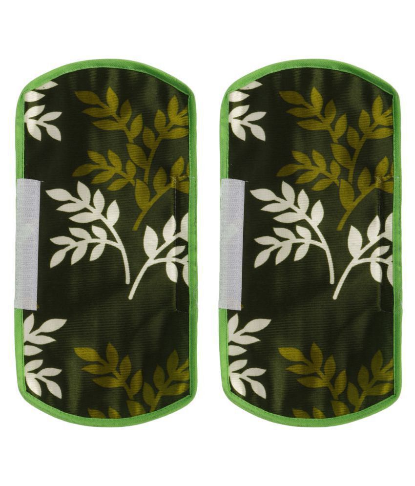     			E-Retailer Set of 2 Polyester Green Fridge Handle Cover