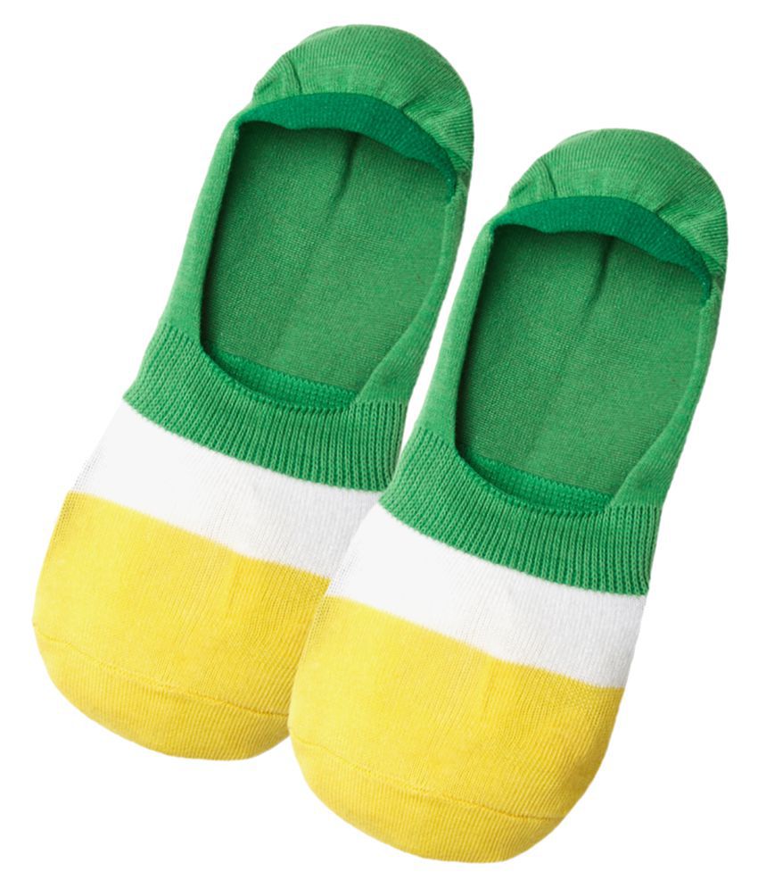 2Bme Green Casual No Show Socks Pack of 2: Buy Online at Low Price in ...