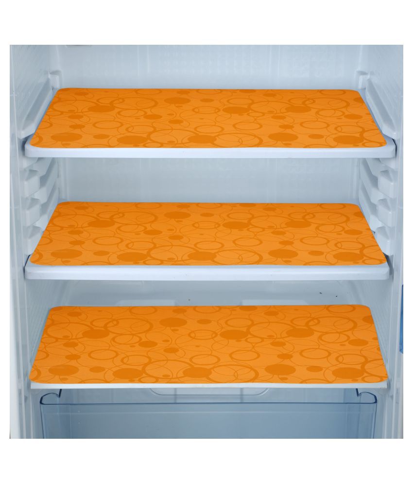     			E-Retailer Set of 6 PVC Orange Fridge Mats