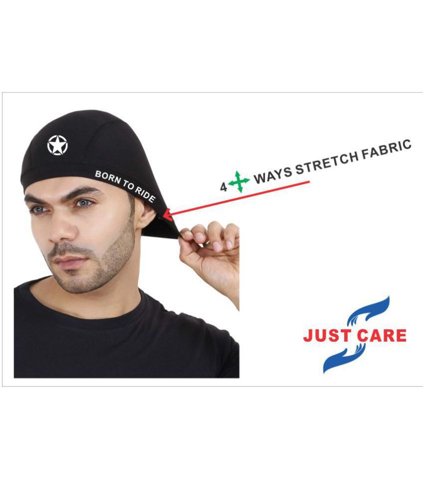     			Just Care Unisex Cotton Helmet Skull Cap/topi for Men's,Women's & Kids Ears and Wicks Moisture