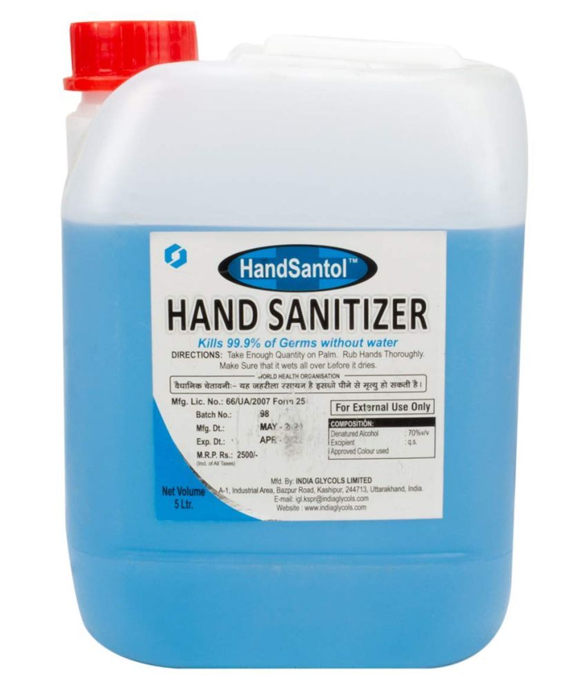 HandSantol Sanitizers 5000 mL Pack of 1: Buy HandSantol Sanitizers 5000 ...