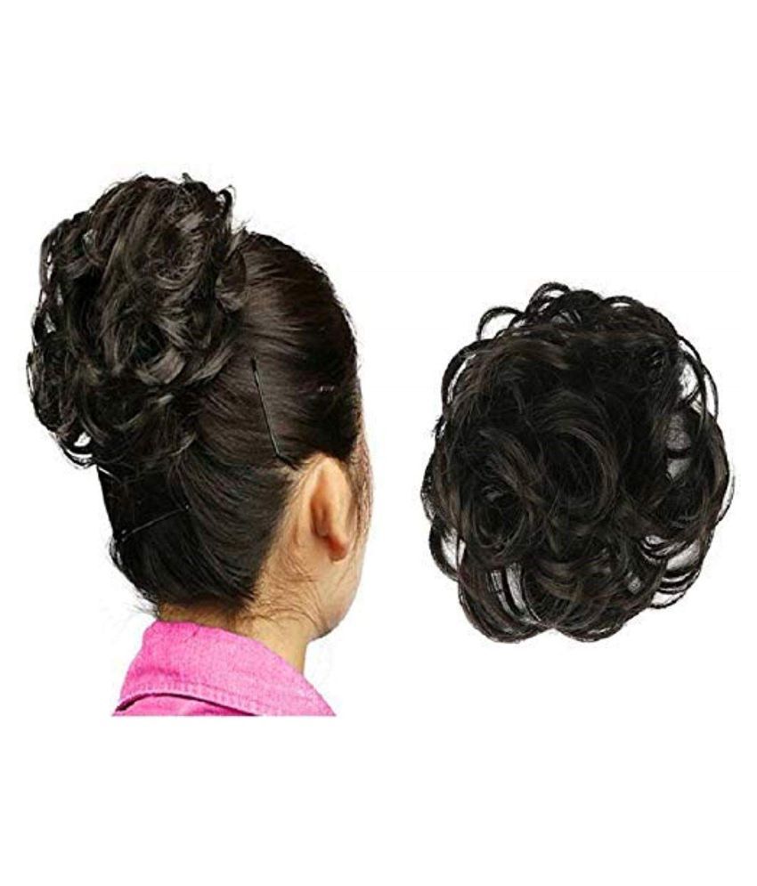 syraa Curly Tape in Hair Extension girls simple black juda: Buy syraa Curly  Tape in Hair Extension girls simple black juda at Best Prices in India -  Snapdeal