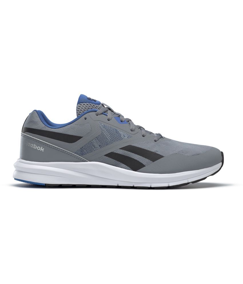 grey and black reebok shoes