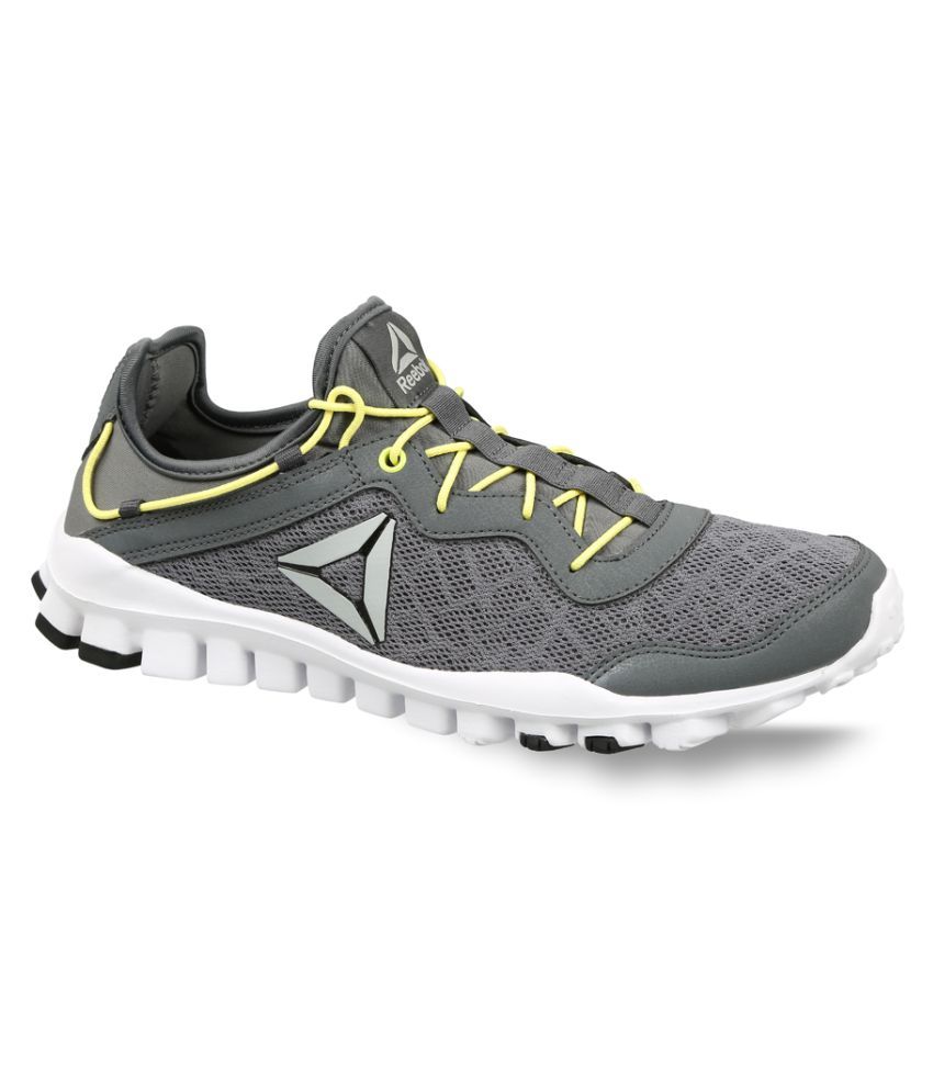 grey reebok sneakers
