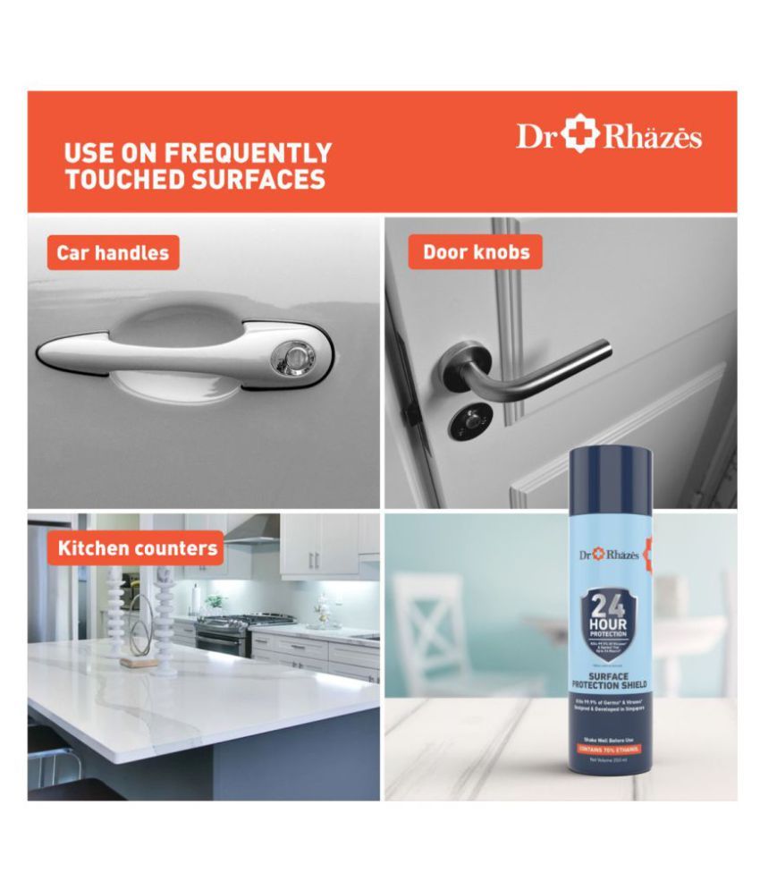 Dr Rhazes 24hour Surface Disinfectant Sanitizer Spray for Germ