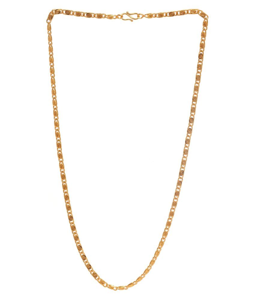     			Princy - Gold Plated Chain ( Pack of 1 )