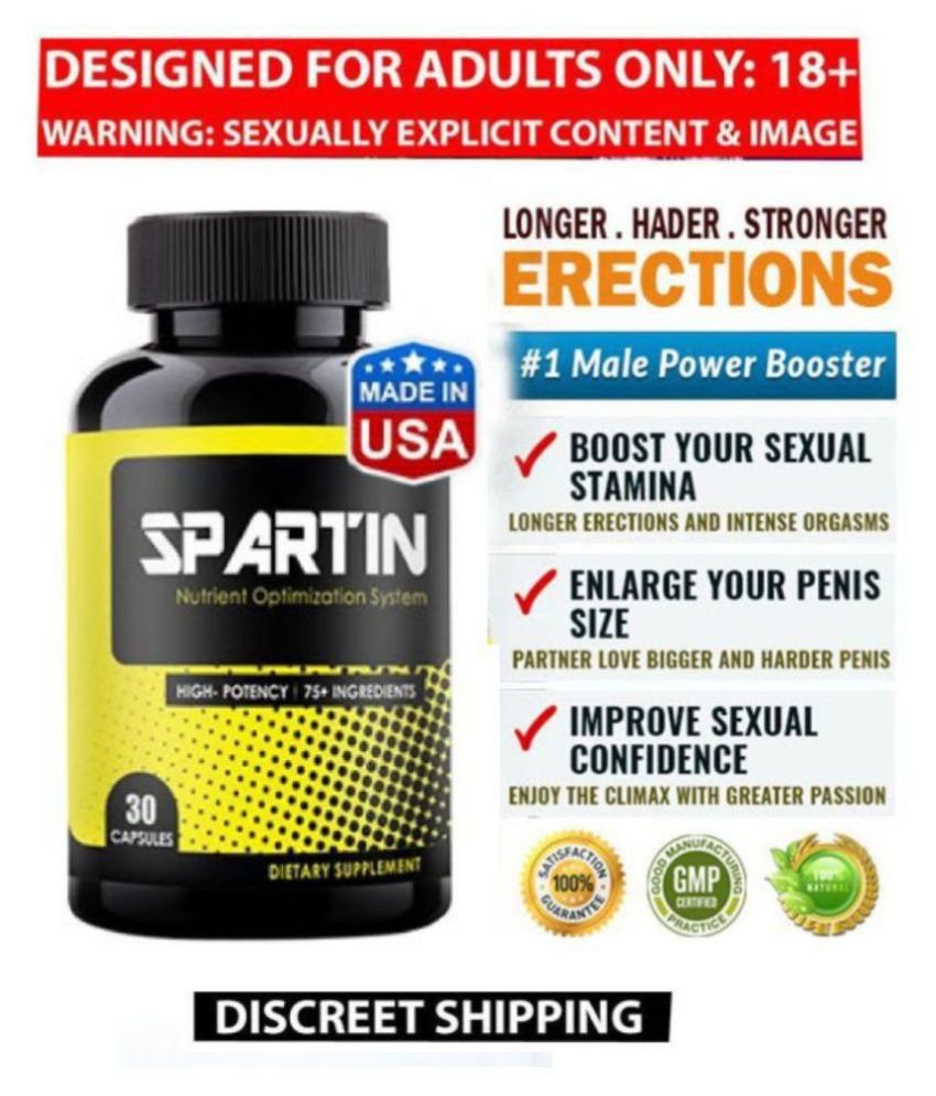 Spartin Penis Enlargement & Erection Male Supplement 30 capsules: Buy ...