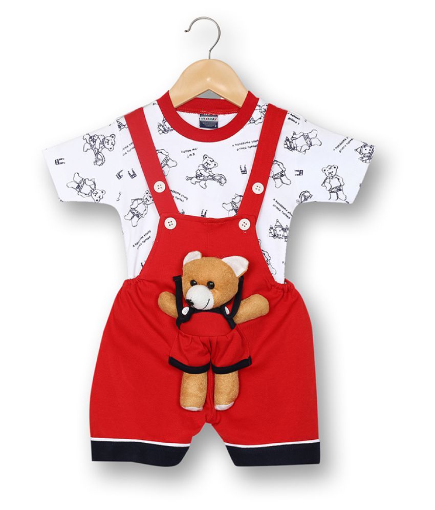 V2 Infant Boy Hosiery Dungre Suit (Red) - Buy V2 Infant Boy Hosiery ...