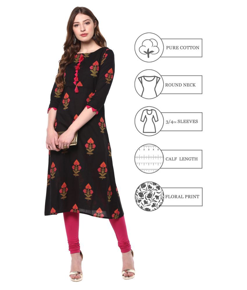 janasya black kurti