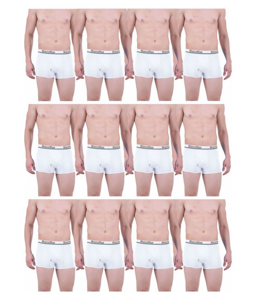     			Rupa White Trunk Pack of 12