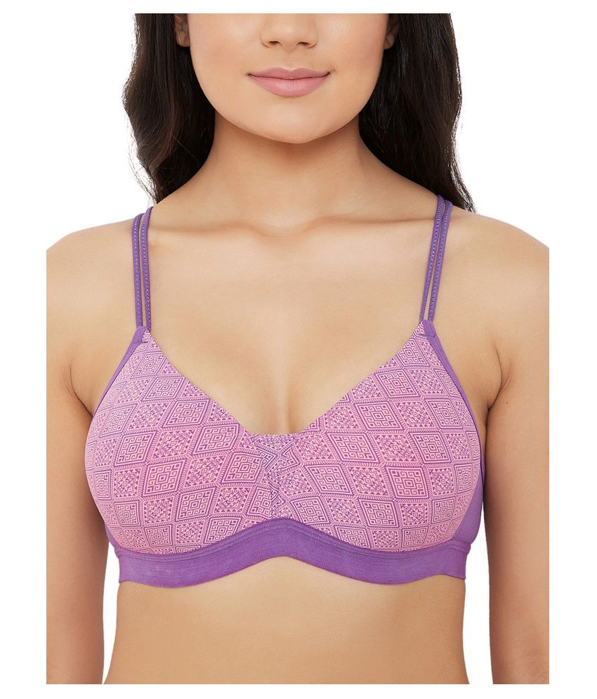     			Clovia Net/Mesh T-Shirt Bra - Pink