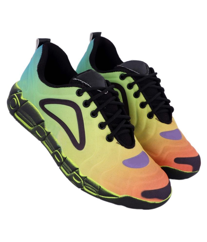 green workout shoes
