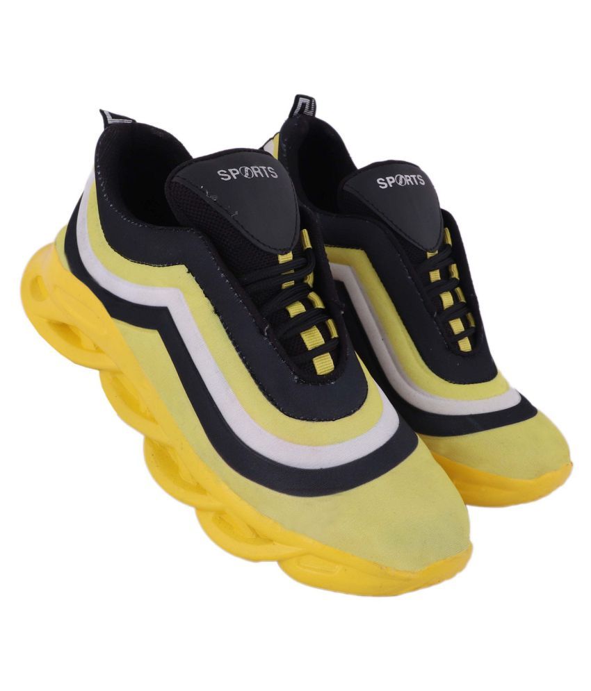 yellow and gray shoes