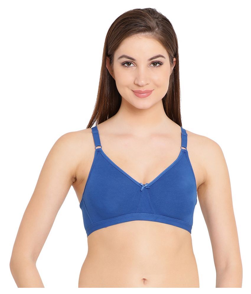     			Clovia Pack of 1 Cotton Women's T-Shirt Bra ( Blue )