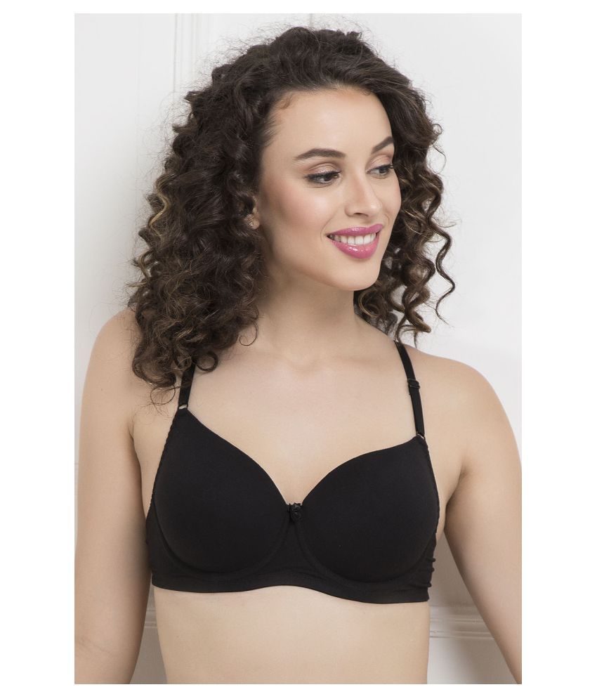     			Clovia Cotton Women's T-Shirt Bra ( Black )