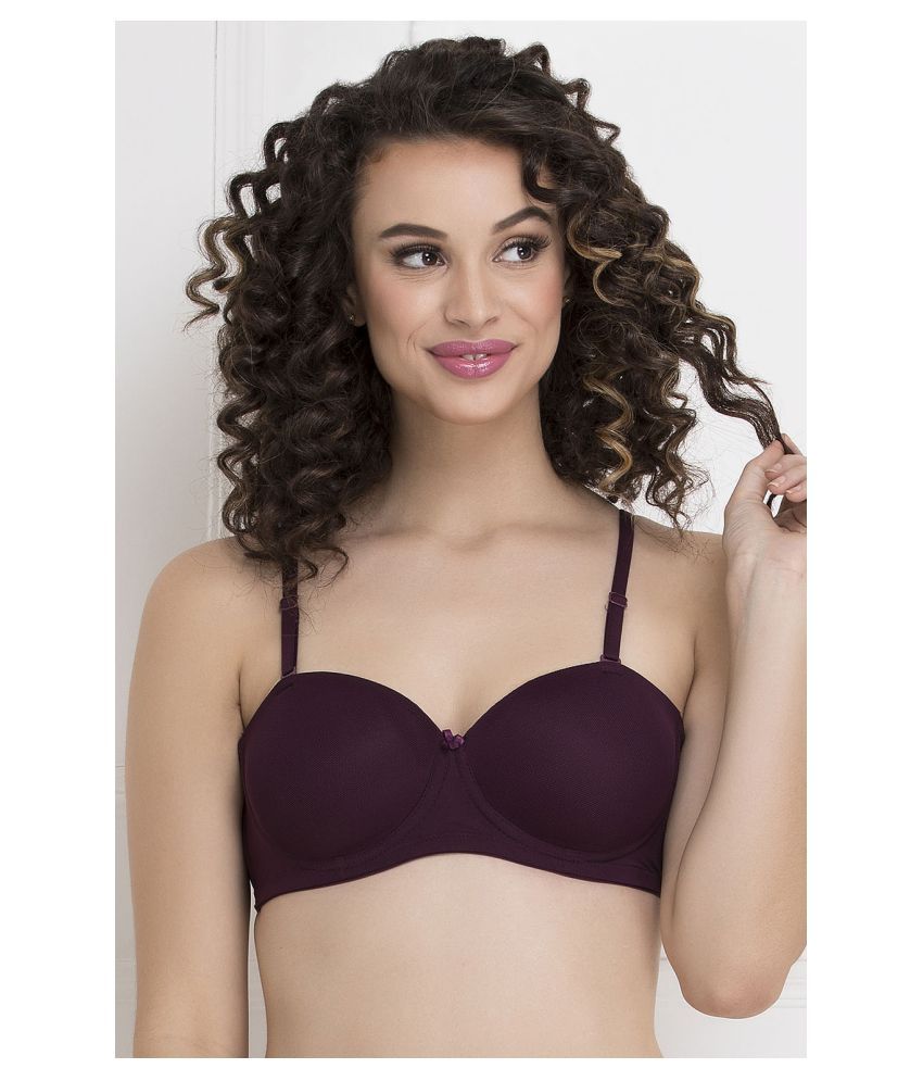     			Clovia Lace Everyday Bra - Purple