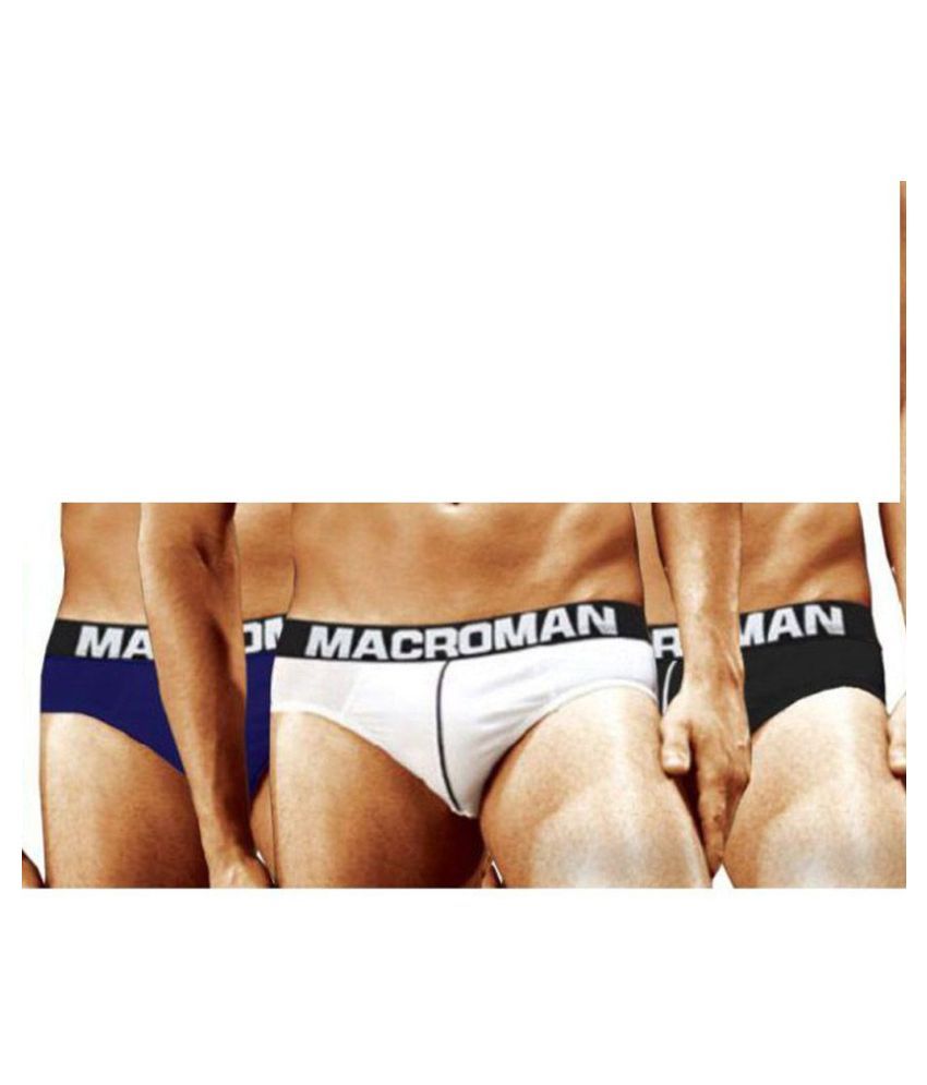     			Macroman Multi Brief Pack of 3