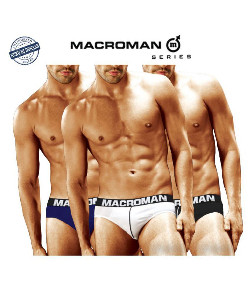     			Macroman Multi Brief Pack of 3