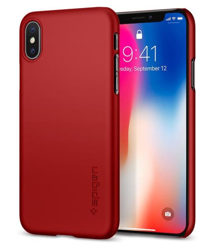 Apple iPhone 7 Plus Plain Cases Spigen Red