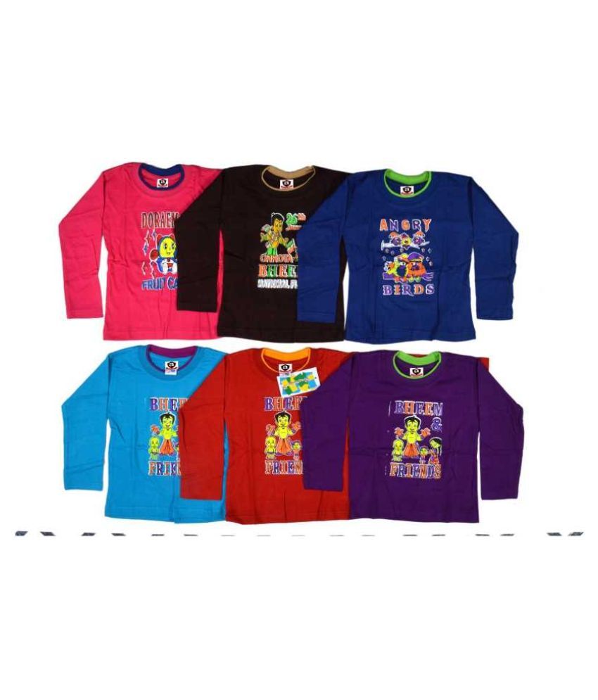 Baby boys cotton tshirt( pack of 6) Buy Baby boys cotton tshirt