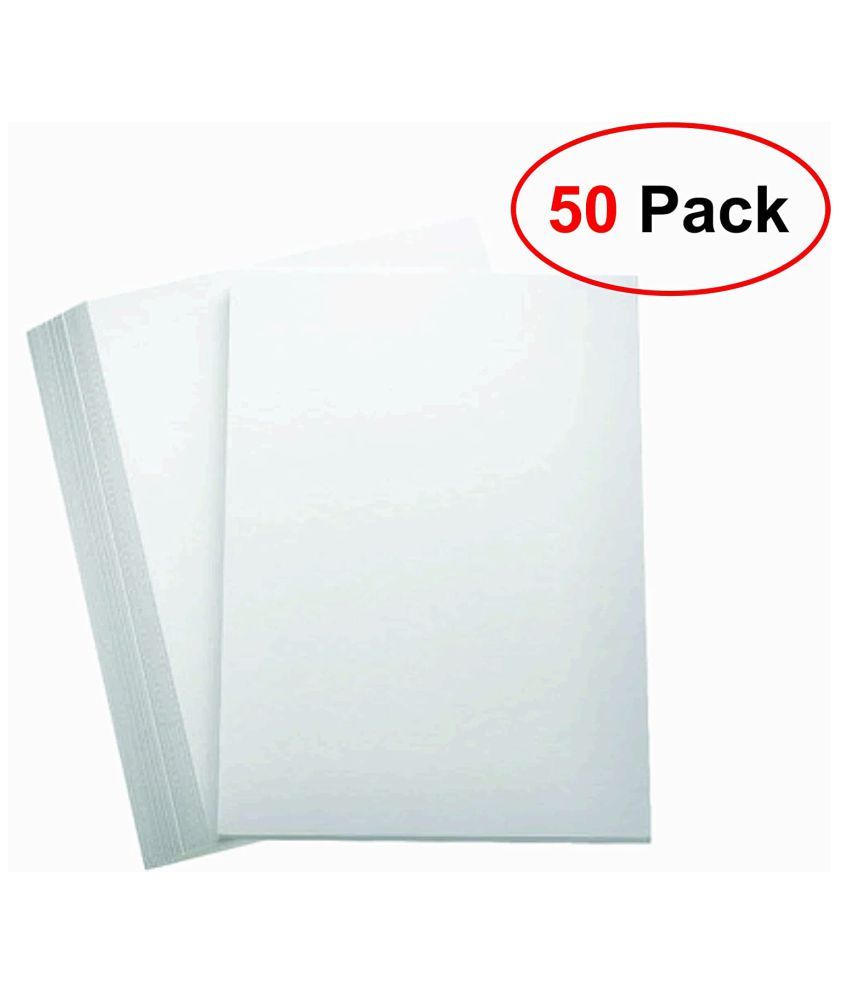 AbhaPrint White Envelope A4 Size 10x12 in Side Laminated Ideal for Home ...