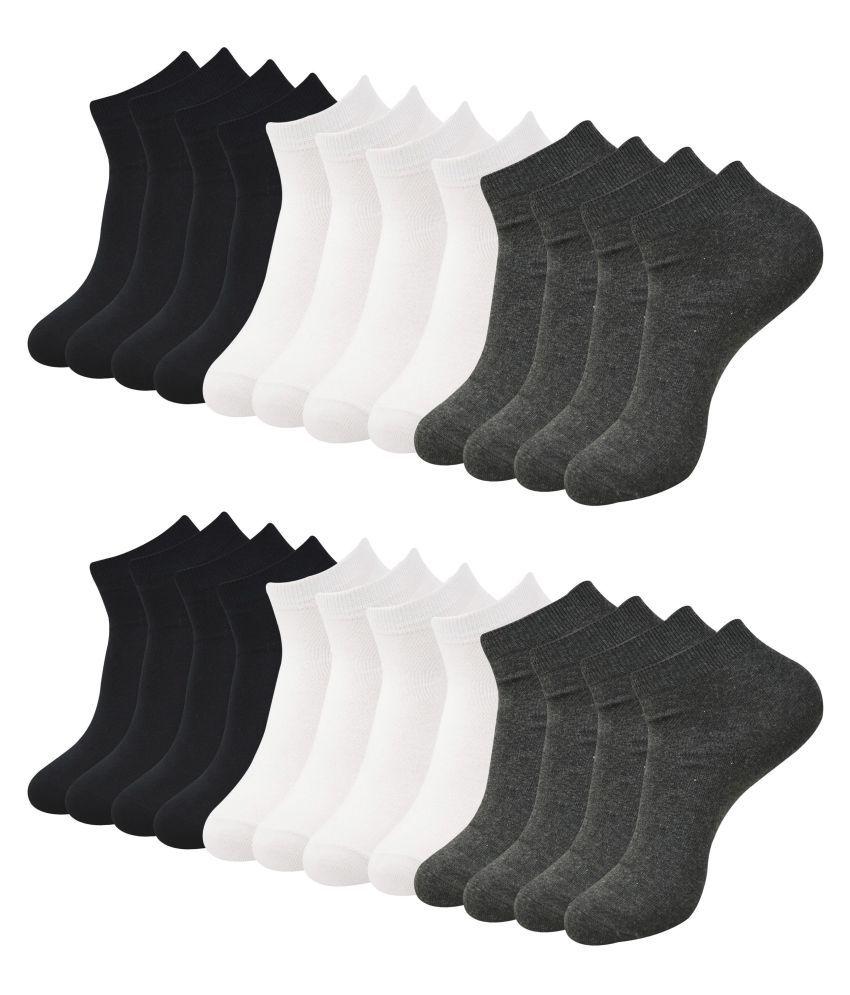 Buy Balenzia - Cotton Men's Solid Multicolor Ankle Length Socks ( More ...