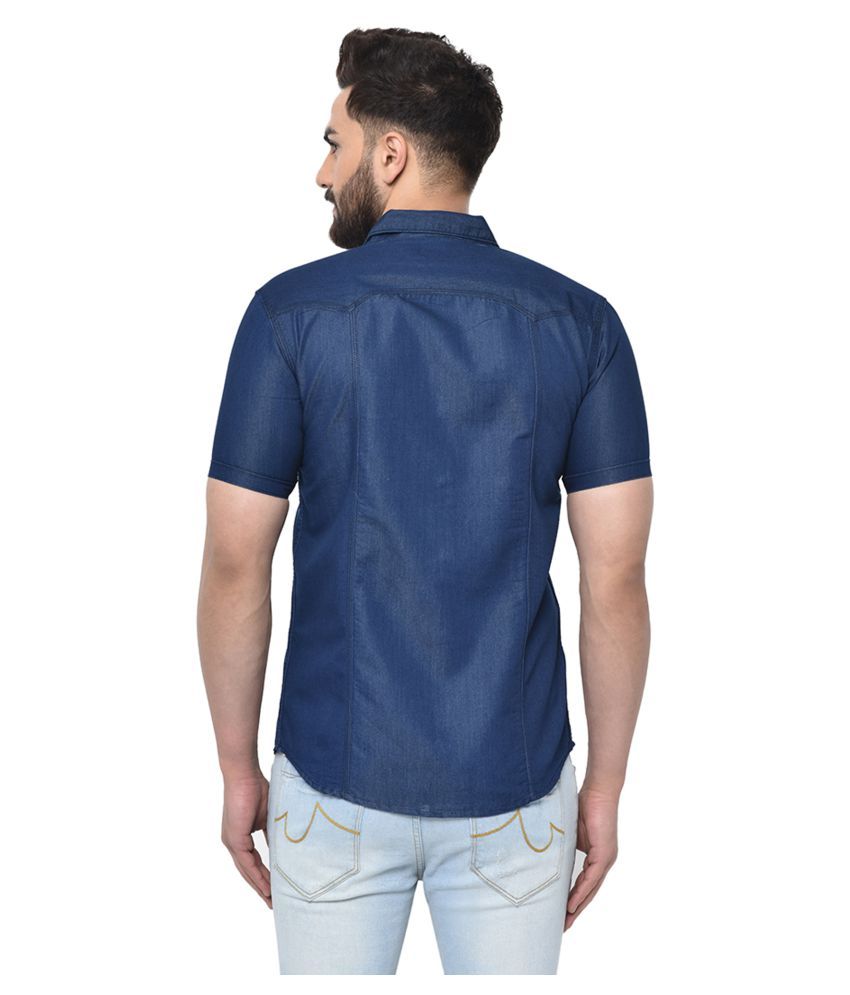 ATM SHIRT Denim Blue Shirt - Buy ATM SHIRT Denim Blue Shirt Online at Best Prices in India on 