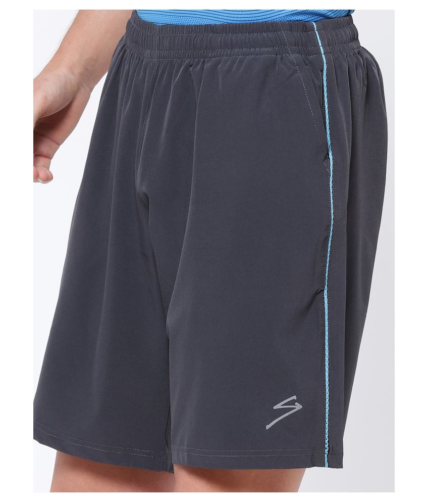 SG Grey Polyester Running Shorts - Buy SG Grey Polyester Running Shorts ...