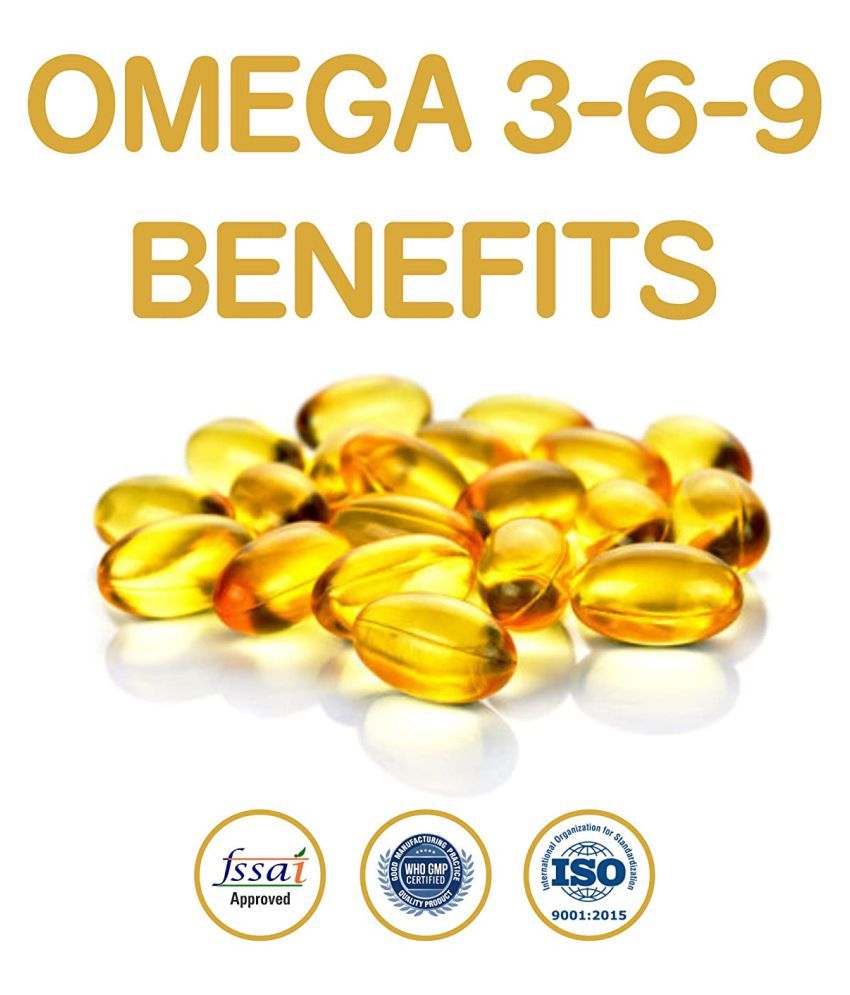 Ultra Pure Omega 369 Capsules Best Health Supplement For Men & Women 60 gm Natural