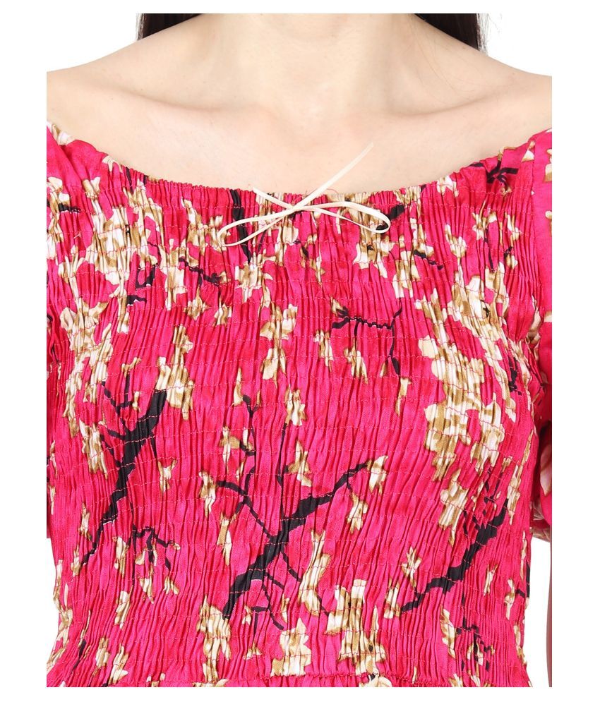 pink frock kurti