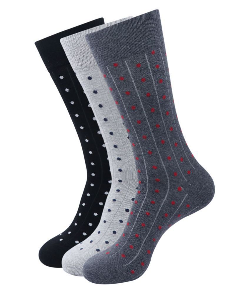     			Balenzia - Cotton Men's Printed Multicolor Mid Length Socks ( Pack of 3 )