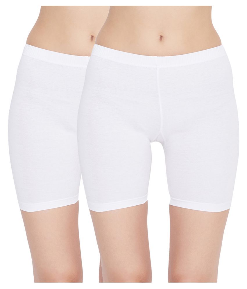 white 100 cotton shorts