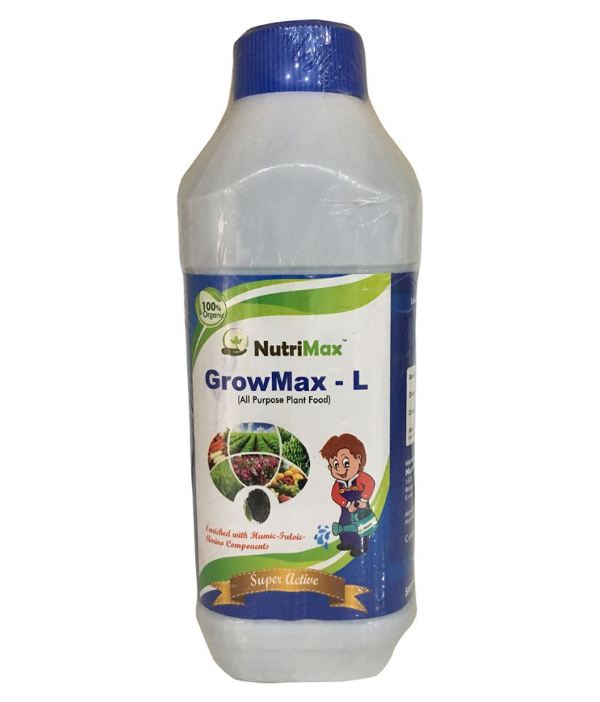     			Nutrimax GrowMax-L Humic Liquid 500 ML Liquid Extract Fertilizer 100 gms - 500 gms