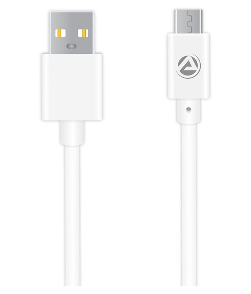 ARU USB Data Cable White 1 Meter All Cables Online at Low Prices Snapdeal India