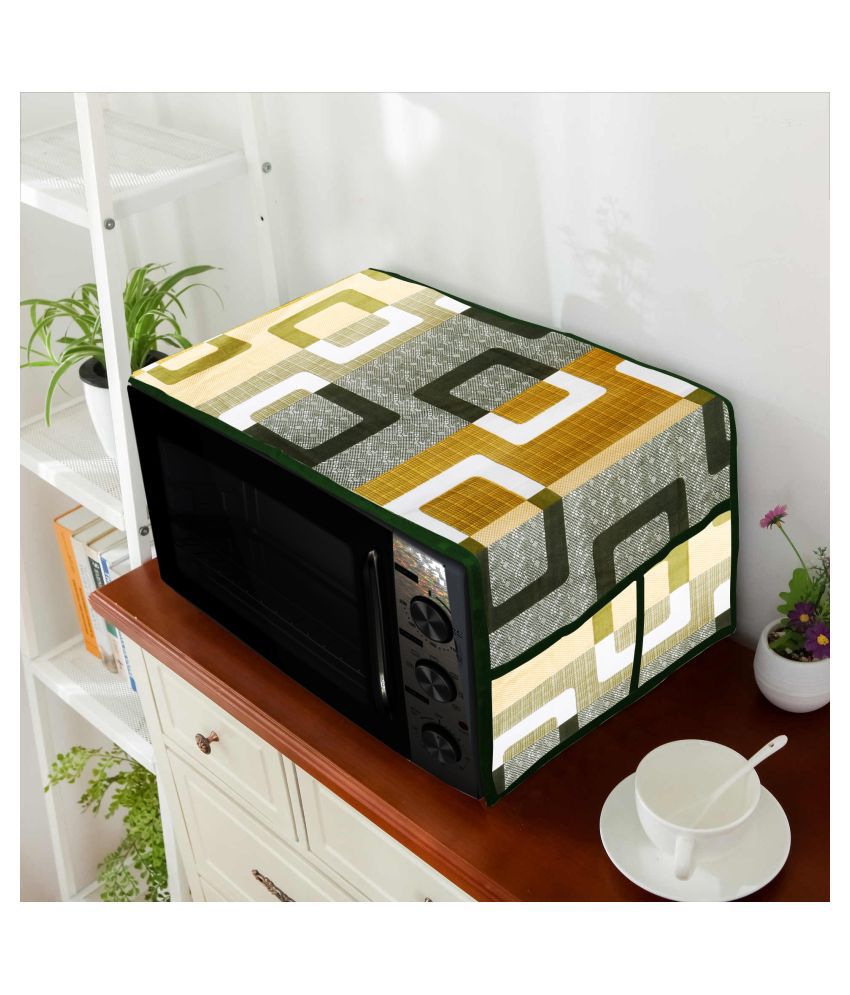     			E-Retailer Single Polyester Green Microwave Oven Cover -