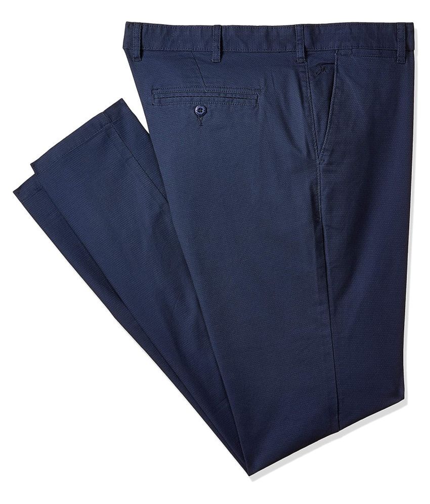 navy blue slim fit trousers womens