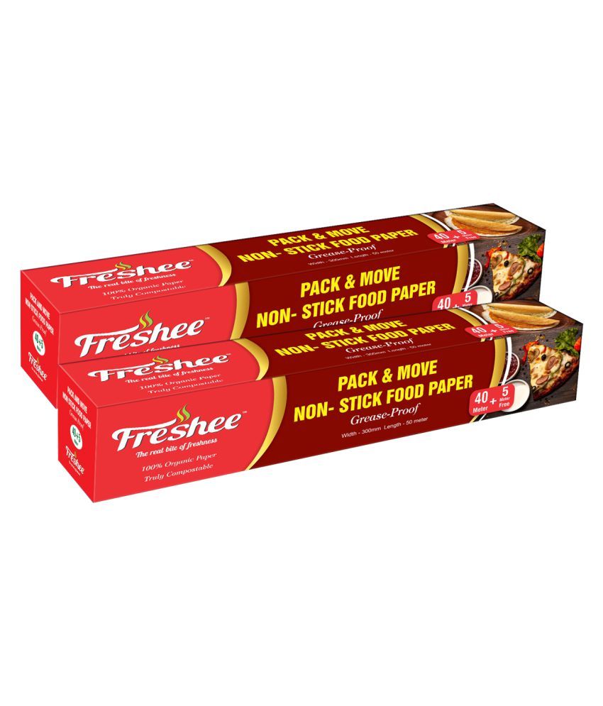     			Freshee 45 Meter Greaseproof Paper Pack & Move Pack of 2