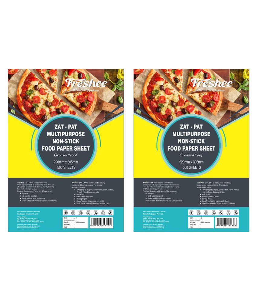     			Freshee Greaseproof Paper Pre Cut 220m x 200mm Pack of 2