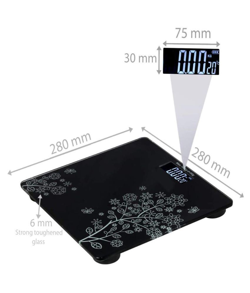 UC Thick Tempered Glass & LCD Display Electronic Digital Personal Weighing Scale personal scale 09