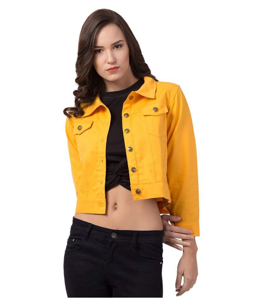 Buy retrobella Denim Yellow Jackets Online at Best Prices in India ...