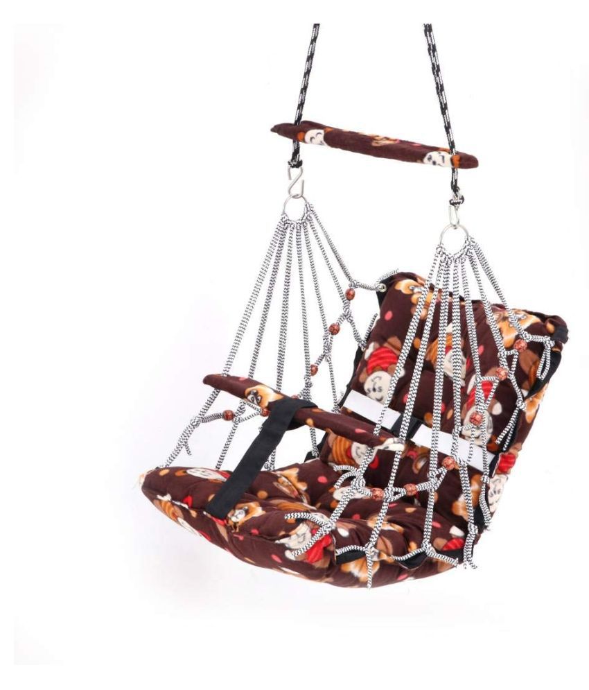 Cotton Swing Chair Jhula for Babis Children Jhula Washable and Folding