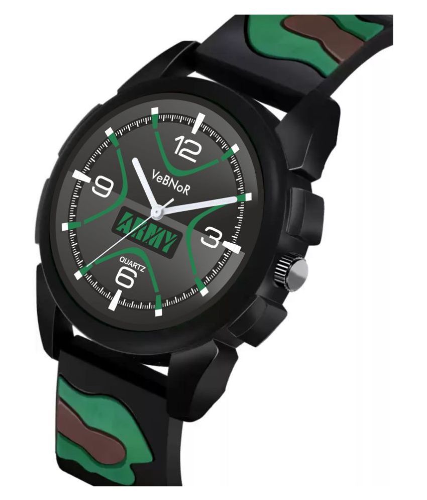 Army Dial Watch with Silicon Strap for Boys. Price in India: Buy Army ...