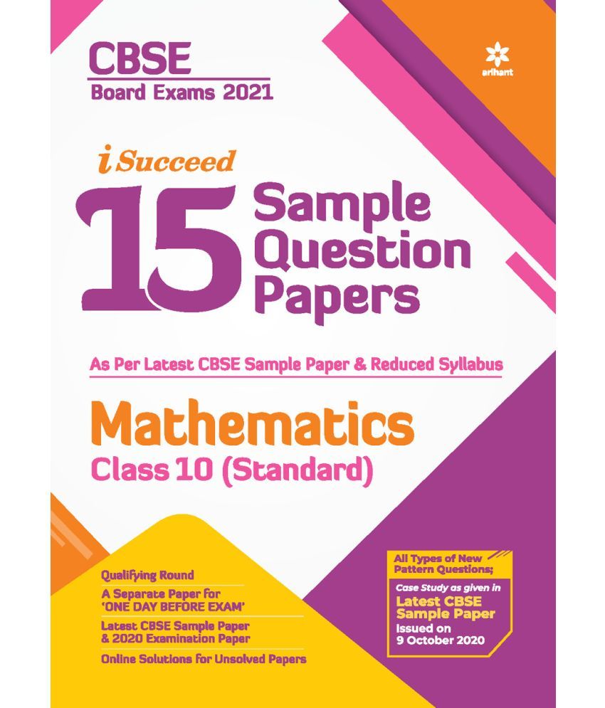 CBSE New Pattern 15 Sample Paper Mathematics Class 10 for 2021 Exam ...