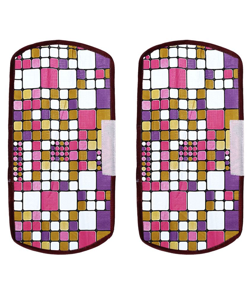     			E-Retailer Set of 2 PVC Pink Fridge Handle Cover