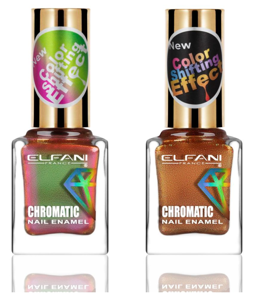     			Elfani Nail Polish Multi Multichrome Pack of 2 18 mL