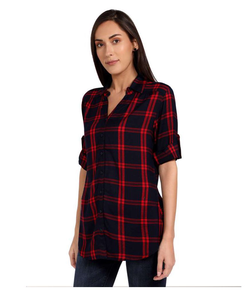 Buy Recap Red Cotton Shirt Online at Best Prices in India - Snapdeal