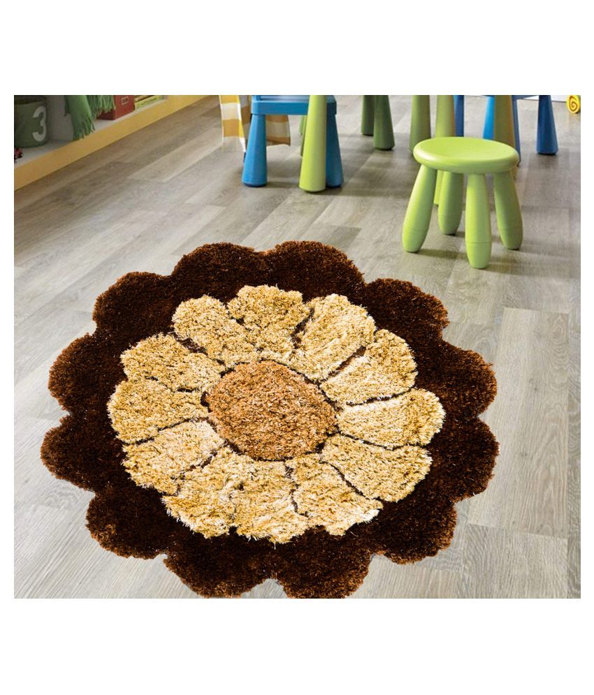 Ever Green Carpets Brown Polyester Carpet Floral Other Sizes Ft Buy