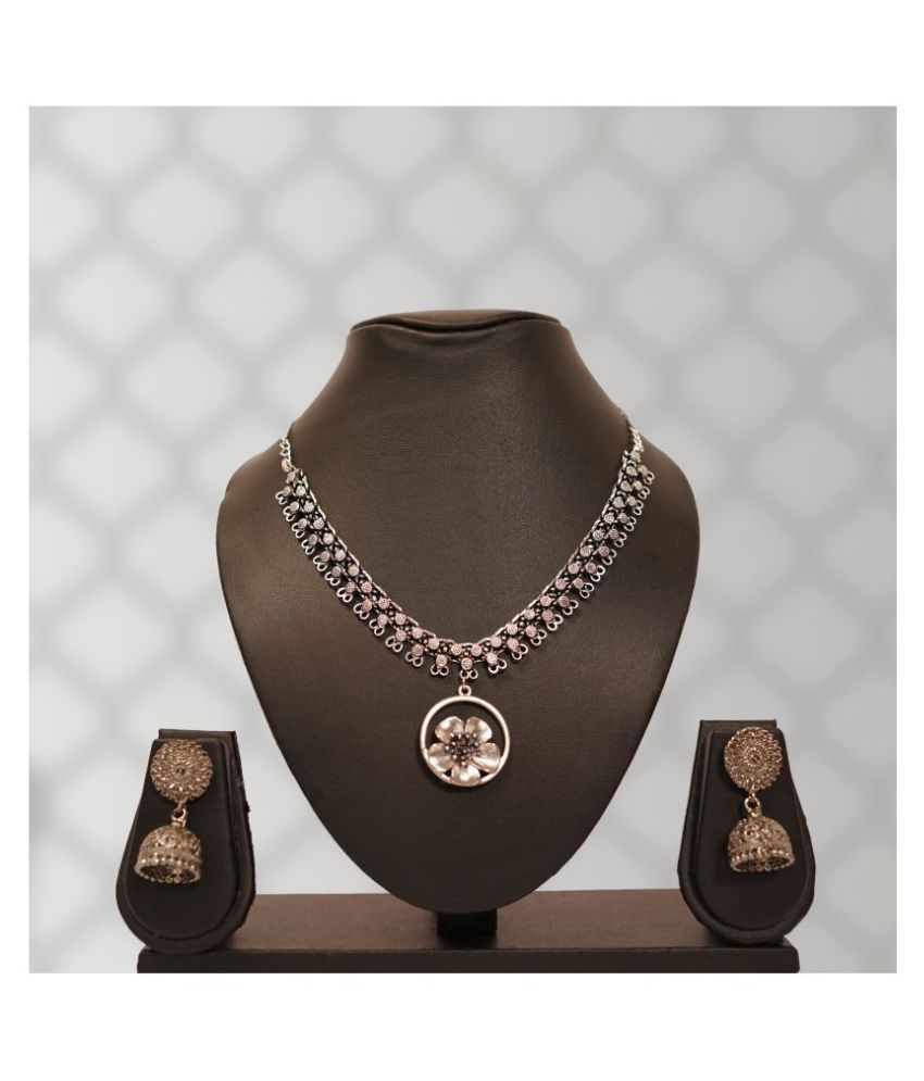 Antique Necklace With Traditional Jimmiky Kammal In Brazz Color For Women And Girls By Infioz Buy Antique Necklace With Traditional Jimmiky Kammal In Brazz Color For Women And Girls By Infioz Online